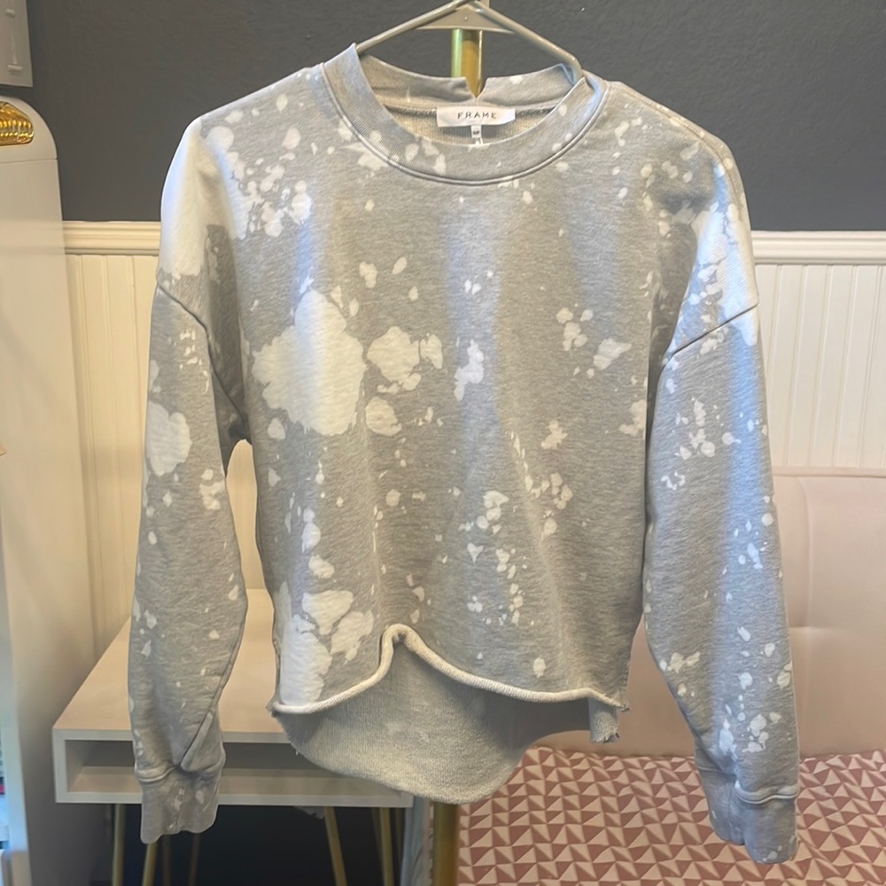 Frame denim jersey sweatshirt